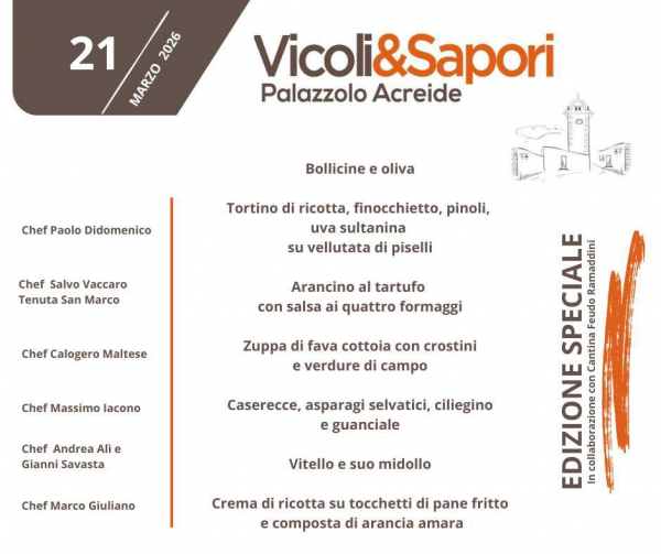 Vicoli&amp;Sapori - Edizione Speciale 2026